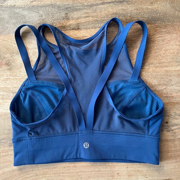 Lululemon Sun Setter Sports Bra Blue - SIZE 8 - Picture 5 of 8